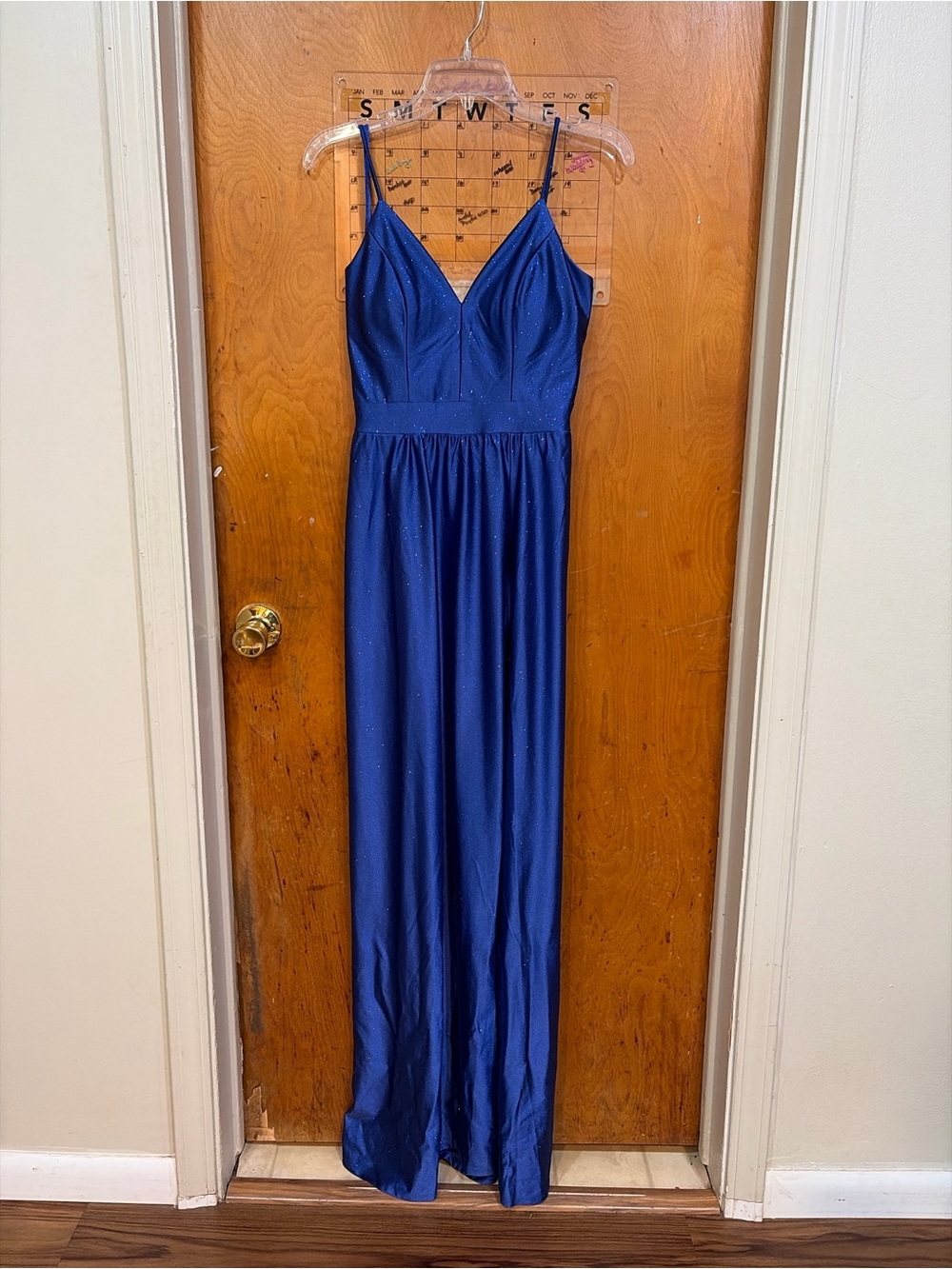 Windsor Royal Blue Spaghetti Strap Maxi Gown size 5